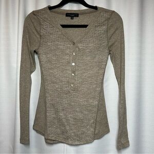 New Sanctuary Clothing Top Henley XS Bella Swan Twilight Breaking Dawn Shirt